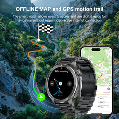 Pour OPPO X2 GPS montres intelligentes homme 360*360 AMOLED écran fréquence cardiaque Bluetooth appel IP68 étanche boussole sport Smartwatch 2025