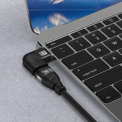 Adaptateur HDMI 2.1, 8K, Angle droit de 90 à 270 degrés, convertisseur mâle à femelle, connecteur d'extension de câble HDMI pour TV, ordinateur portable, moniteur