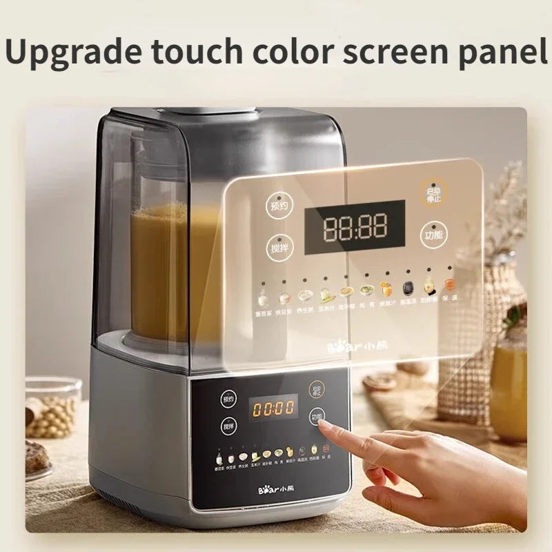 Mélangeur haute vitesse automatique Ju479, machine à lait de soja, appareil ménager, faible bruit, frais, 220V, 1,5 L