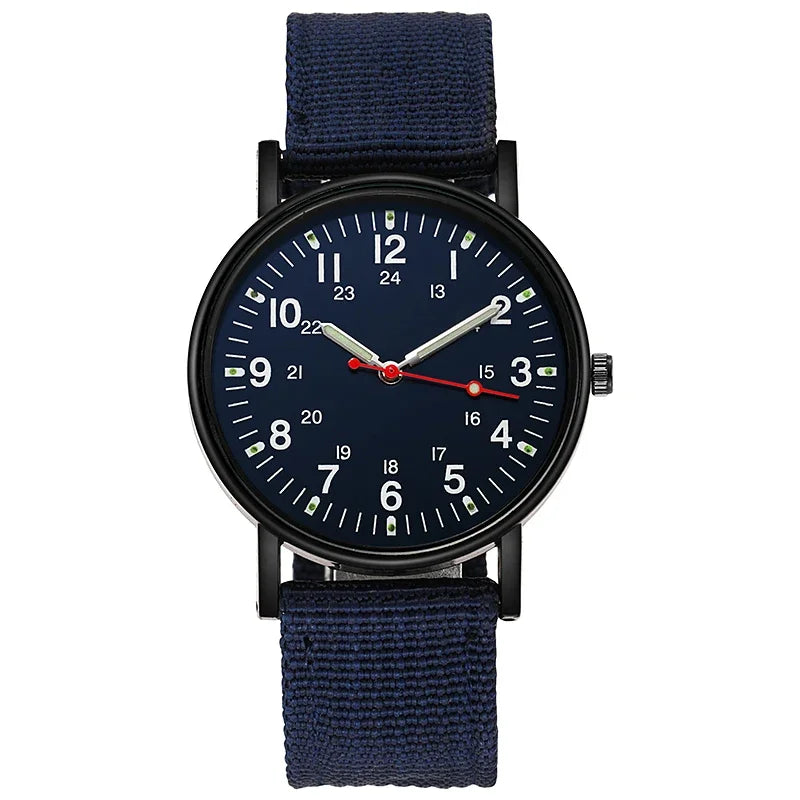 Mode Hommes Montres Lumineux Bande Nylon Montre Militaire Hommes Armée Poignet Quartz Sports Choc Montres-bracelets Couple Étanche Reloj