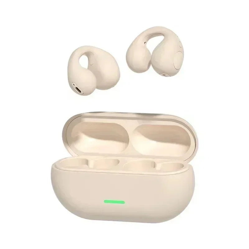 Casque à conduction Sophia sans fil Bluetooth 5.3, casque à suppression de bruit, casque d'oreille à clip, écouteurs de sport et de jeu, appel HD, T75, nouveau