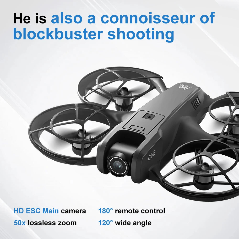 Xiaomi V666 Mini Drone 4K aérien professionnel 8k double caméra intelligente évitement d'obstacles sans brosse quadrirotor enfant RC jouet
