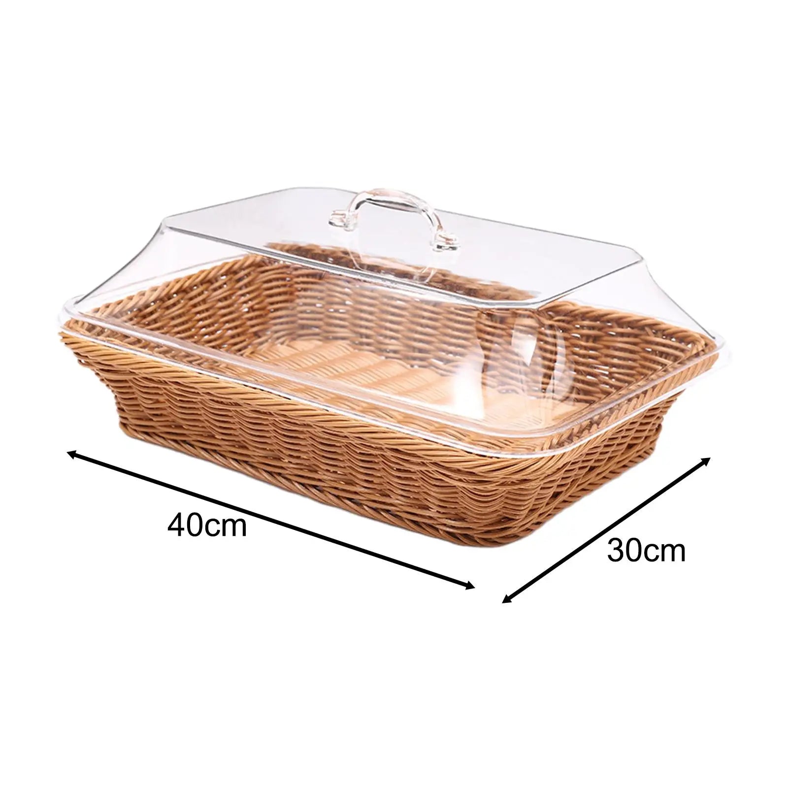 JxBasket tissé avec couvercle, panier de repas, panier de petit-déjeuner, panier en rotin pour salon, camping en plein air, pique-nique 73