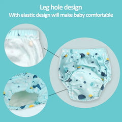 Couches réutilisables pour bébé, culottes, pantalons d'entraînement en pot pour enfants, couches en tissu écologique, toilettes lavables, couches en coton pour tout-petits
