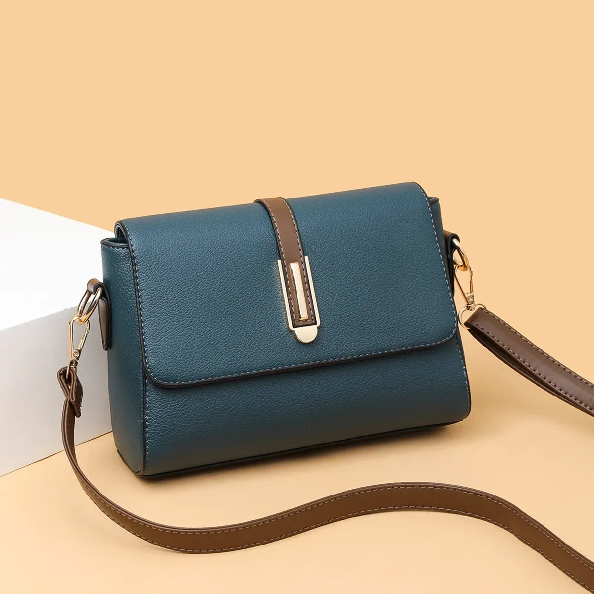 Sac à bandoulière en cuir PU pour femmes, sacoche polyvalente à bandoulière, petits sacs à Main