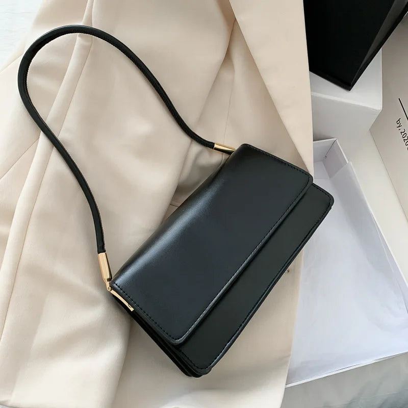 Sacs à bandoulière de marque de luxe pour femmes, Design de mode sous les bras, sac à bandoulière, sac à main et bourses de couleur unie, 2025