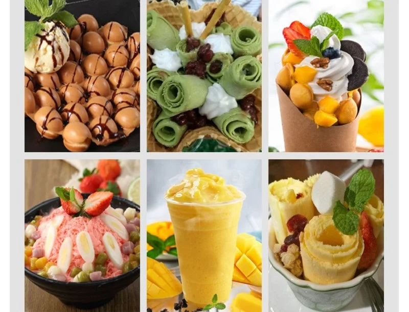 Électrique 110 V/220 V Machine à rouler la crème glacée frite petite poêle thaïlandaise crème glacée roulée yaourt frit rouleau de crème glacée fabricant