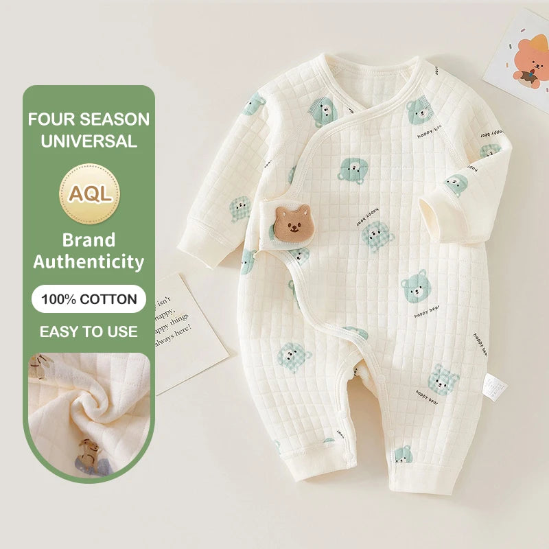 Ircomll nouveau-né bébé vêtements automne hiver chaud coton bébé barboteuses pyjamas pour filles garçons infantile vêtements de maison bébé vêtements
