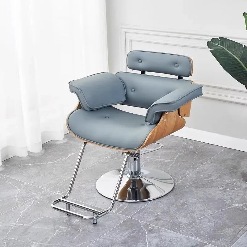 Chaise de barbier de Style industriel, Chaise de Salon en métal robuste, Salon de coupe de cheveux, Studio de beauté, meubles de Salon à hauteur réglable