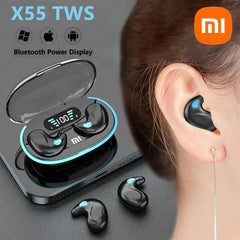 Xiaomi X55 écouteurs de couchage sans fil Mini casque TWS Bluetooth écouteur stéréo casques cachés avec micro HD appel étanche