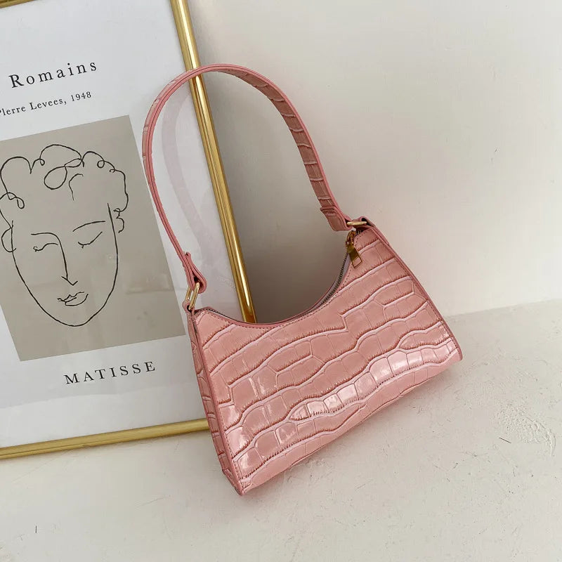 Sac Rétro Casual Femmes Fourre-tout Sacs à bandoulière Femme Cuir Couleur Unie Chaîne Sacs à main pour Femmes сумки