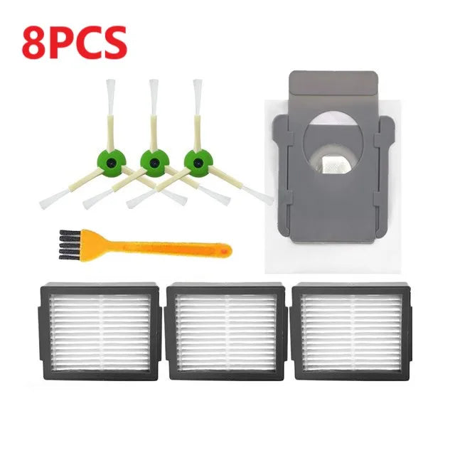 Sac à poussière avec filtre Hepa pour brosse latérale principale, pièces de rechange pour aspirateur Robot iRobot Roomba i3 i4 i6 i7 i8 j7 E5 E6 E7, accessoires