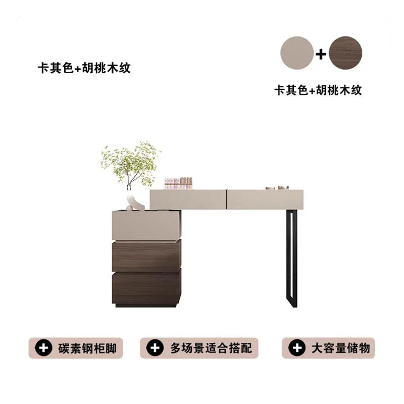 Zz – commode moderne simple en bois massif, armoire intégrée pour chambre à coucher, multifonctionnelle, petit appartement, table de chevet, maquillage