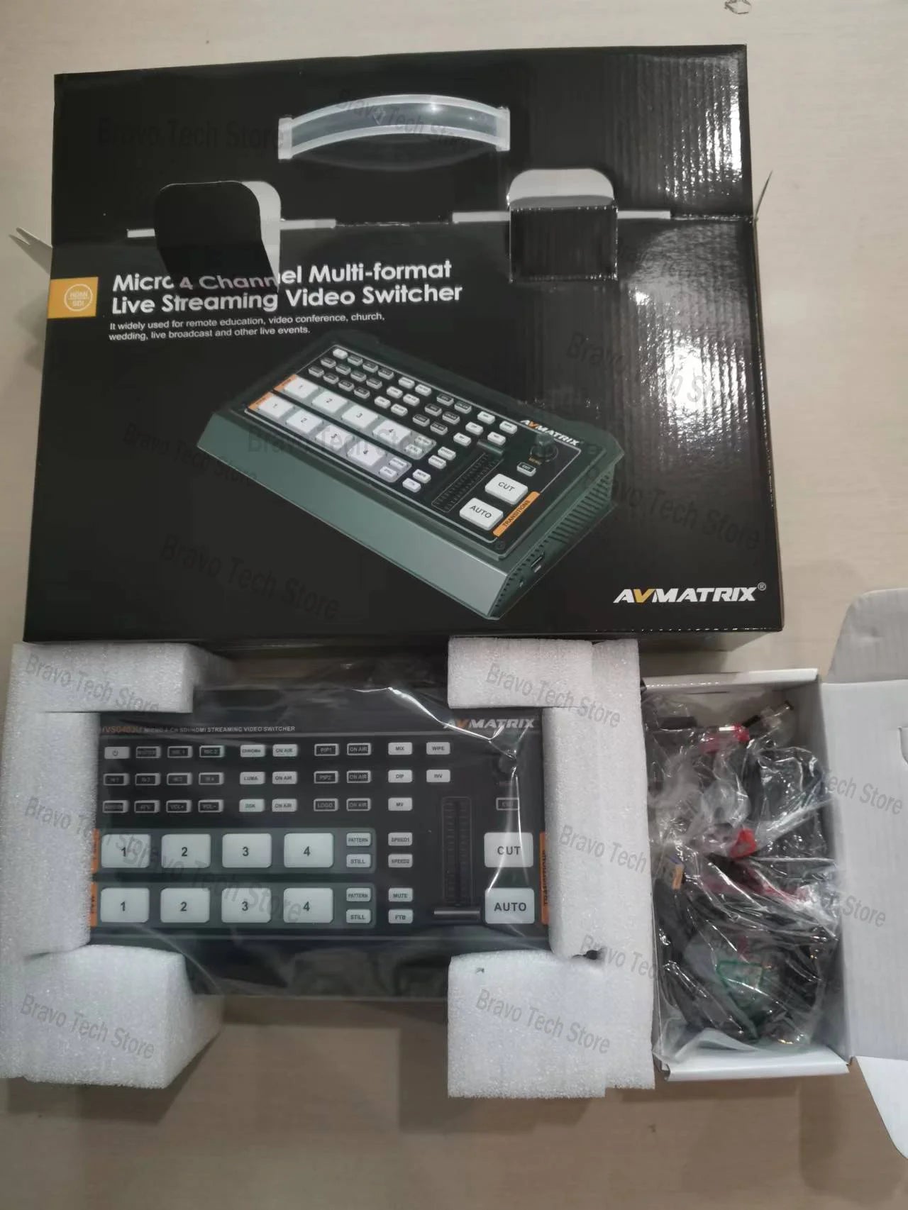 AVmatrix HVS0403U PVS0403U VC41 VC42 VC12-4K video switcher mixer 2 channel SDI HDMI-compatible 4 channel inputs  PGM output