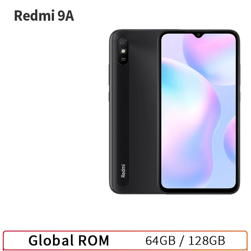 Xiaomi Redmi 9A Global Rom Smartphone 64GB/128GB téléphone portable 5000mAh 6.53 pouces MTK Helio G25 Octa Core 13MP téléphone intelligent Version CN
