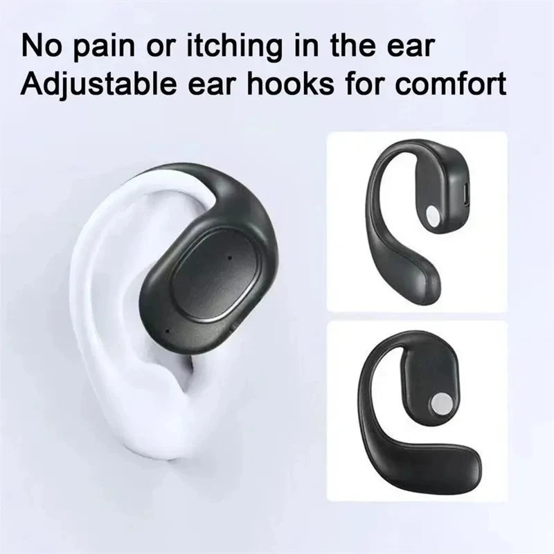 Casque sans fil Casque Bluetooth avec microphone à conduction osseuse Écouteurs mains libres à réduction de bruit pour la conduite Audifonos
