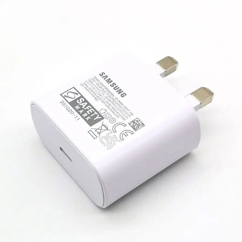 Adaptateur de chargeur Super rapide pour Samsung, prise britannique 25W, pour Galaxy Z Flip Fold 6 5 4 3 2 S24 S23 S22 S21 S20 Ultra FE A15 A25 A35 A55