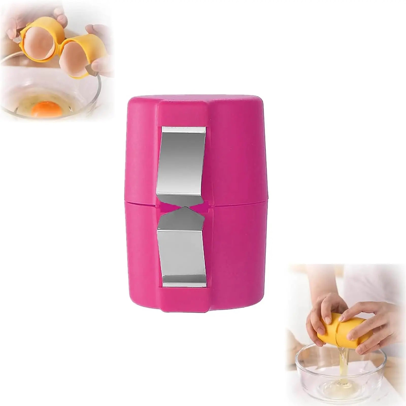 1/2pcs Egg Shell Opener Egg Cracker for Raw Eggs Hard Boiled Egg Peeler Egg Cube Egg Separator Handheld Tool Kitchen Gadgets