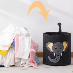 Seau de rangement de jouets de bébé de grande capacité, grand panier à linge, panier de rangement de jouets pour enfants, organisateur de vêtements