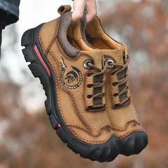 Nouveau Camping en plein air randonnée chaussures hommes en cuir véritable sport baskets homme voyage chaussures décontractées loisirs marche escalade hommes pied