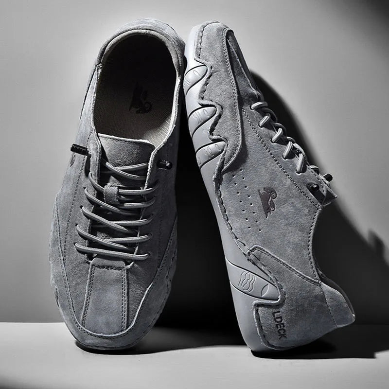 Chaussures décontractées en cuir pour hommes, baskets confortables de marche d'été, mocassins de styliste, chaussures de sport de luxe, nouvelle collection 2023