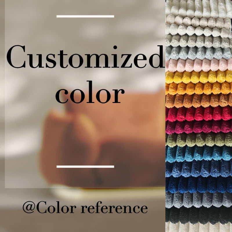 Canapé-lit Double en velours côtelé de luxe, Style italien rétro, pour salon, Compression sous vide, lavable, personnalisable