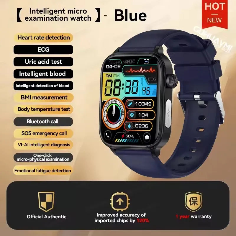 2025New moniteur de santé montre intelligente femmes analyse ECG pression artérielle piste Menstruelle appel BT 1.39 pouces écran Smartwatch dames