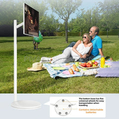 Support de télévision intelligent Android 32 pouces, écran tactile, batterie haute 10000mAH, 8 + 128G 4K UHD, dispositif rotatif, moniteur mobile pour salle de sport en direct