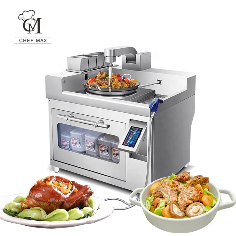 CHEFMAX Commercial Intelligent Restaurant Machine de Cuisson Automatique Machine de Riz Frit Robot de Cuisson