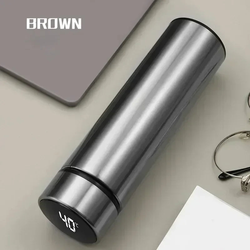 Bouteille Thermos en acier inoxydable de 500ml, avec affichage numérique de la température, tasse de mesure intelligente de la température, flacon sous vide