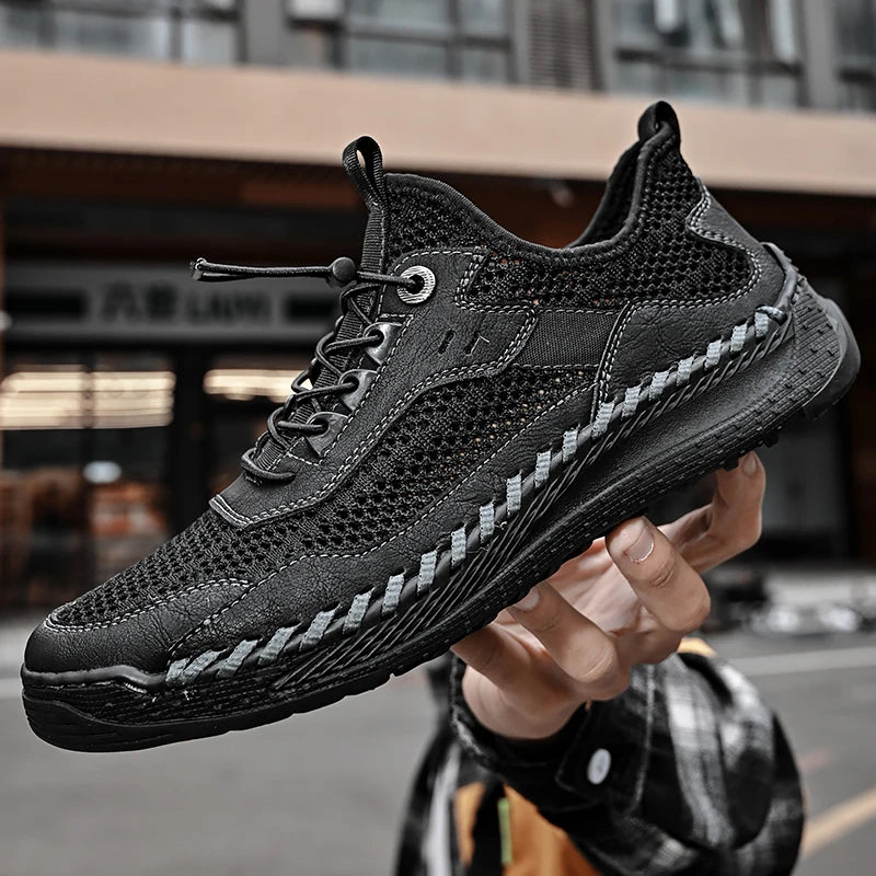 Mocassins en cuir faits à la main pour hommes, chaussures de conduite décontractées, chaussures d'outillage, offre spéciale