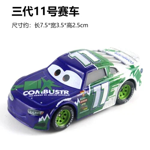 Tous les styles Disney Pixar Cars métal moulé sous pression voitures modèle Lightning McQueen alliage voiture numéro 4.19.28.36.51 101 série de course jouet