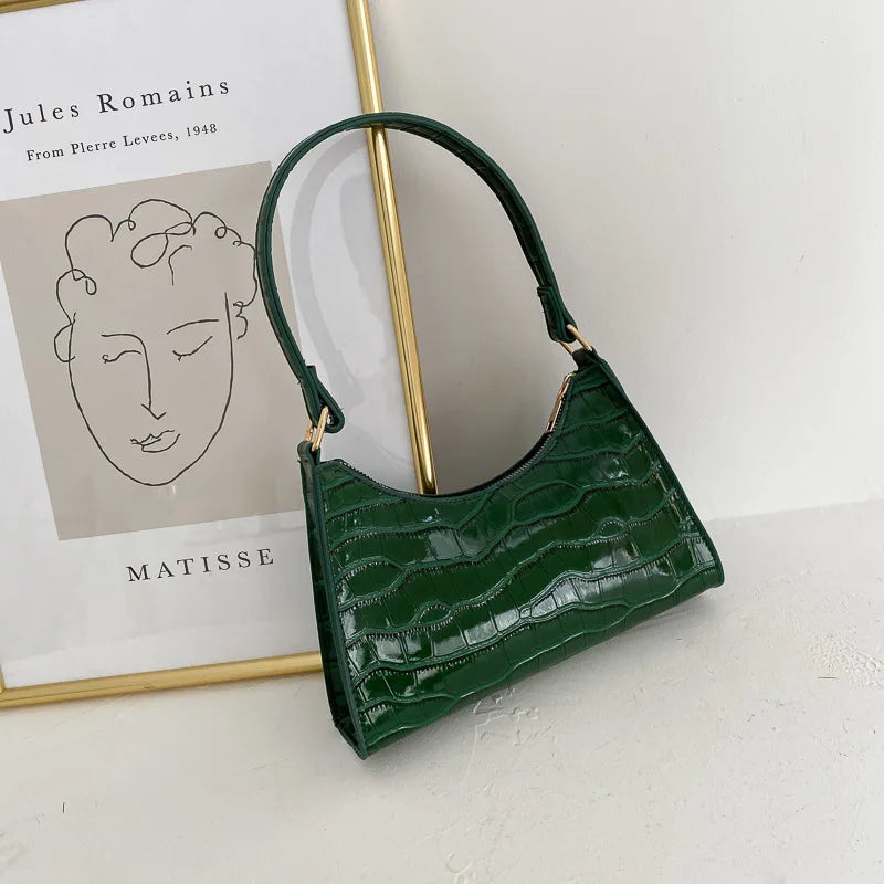 Sac Rétro Casual Femmes Fourre-tout Sacs à bandoulière Femme Cuir Couleur Unie Chaîne Sacs à main pour Femmes сумки
