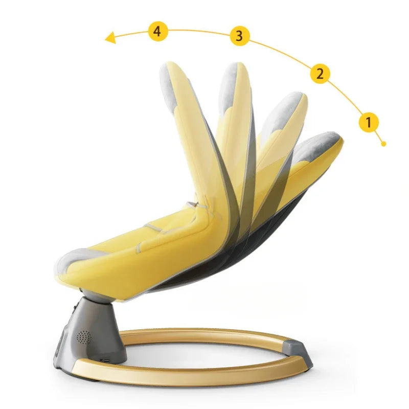 Chaise à bascule pour bébé, chaise apaisante, berceau électrique multifonctionnel pour bébé, berceau de couchage pour nouveau-né, balançoire électrique pour bébé