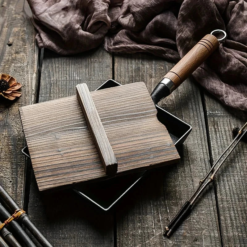 Ustensiles de cuisine japonais antiadhésifs, poêle à œufs, poêle à crêpes, Pot en fonte, outils de cuisine faciles à nettoyer, Pots carrés, 1 pièces