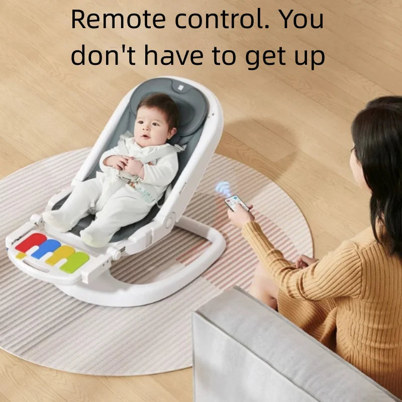 Chaise à bascule électrique pour bébé, berceau pour nouveau-né, lit apaisant, fauteuil inclinable pour dormir