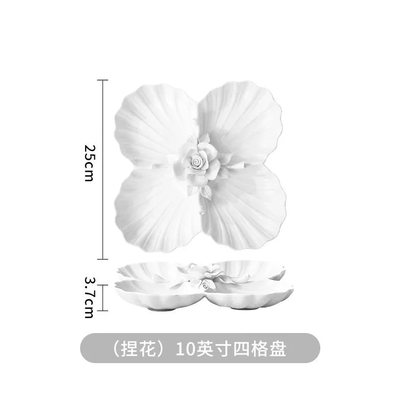 Bol à fleurs, assiette, tasse et vaisselle à main en Relief européen, ensemble pour le thé de l'après-midi à la maison, assiette d'exposition en céramique exquise
