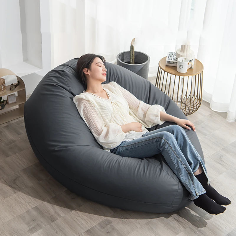 Couch Poof Lazy Sofas Bean Bag Single Bedroom Bean Bag Tatami Sitting Salas Y Sofas Muebles Living Room Furniture LQQ35XP