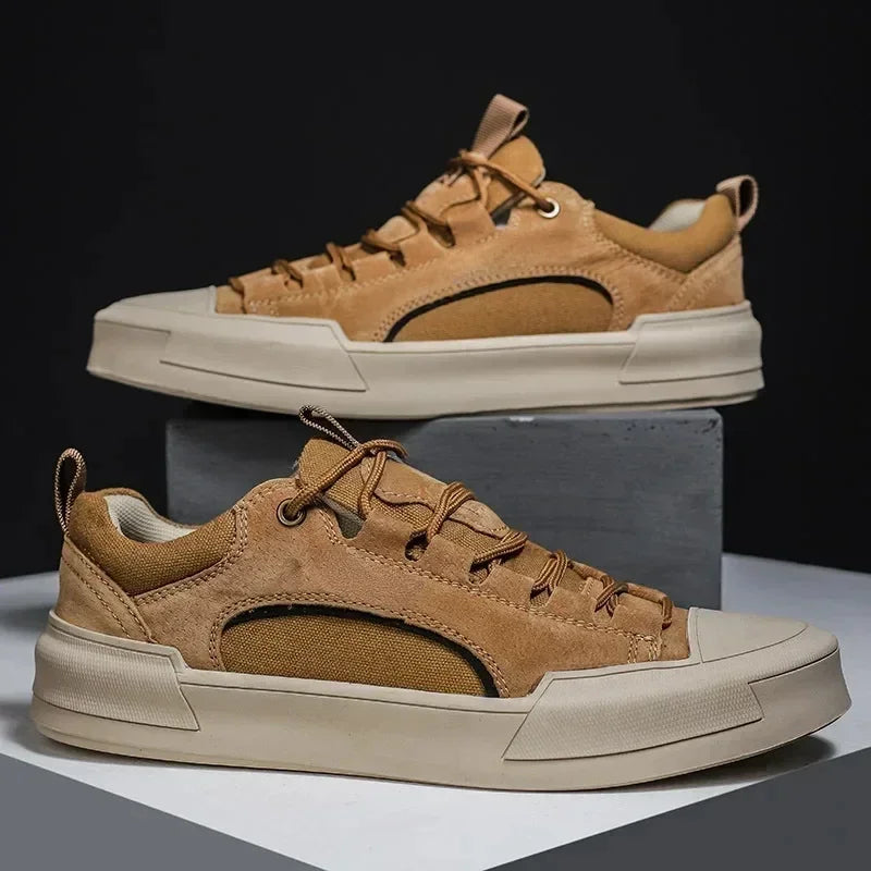 Tendance hommes chaussures en cuir décontractées 2023 nouvelles chaussures pour hommes haut noir décontracté hommes baskets plate-forme S 2023 nouveau Tenis Masculino