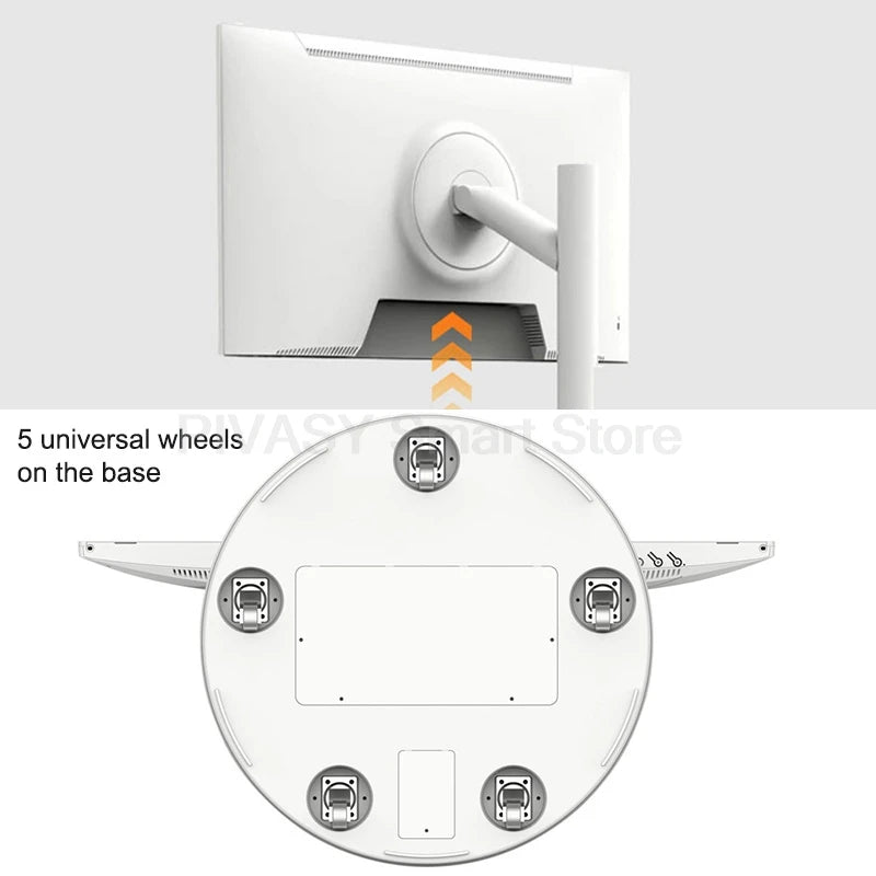 Support de télévision intelligent Android 32 pouces, écran tactile, batterie haute 10000mAH, 8 + 128G 4K UHD, dispositif rotatif, moniteur mobile pour salle de sport en direct