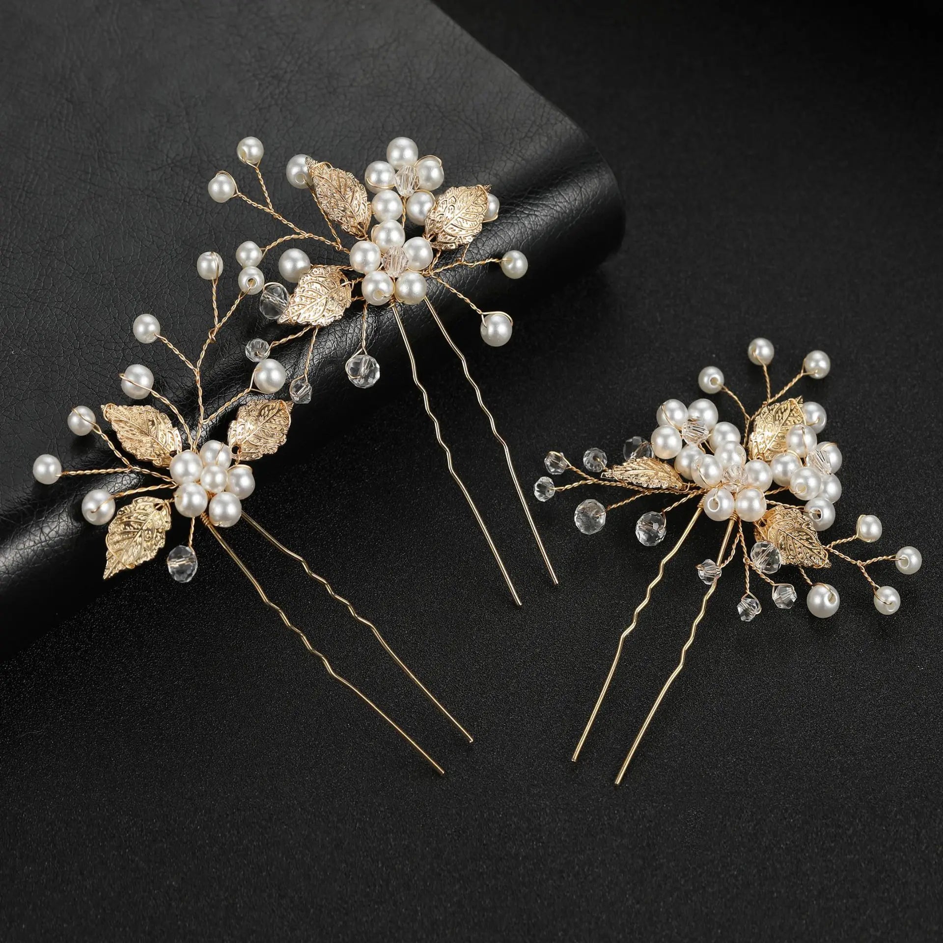 Perle Strass Diadèmes de mariée Bandeaux pour femmes Accessoires Ornements de cheveux Couleur or Bijoux Couvre-chef
