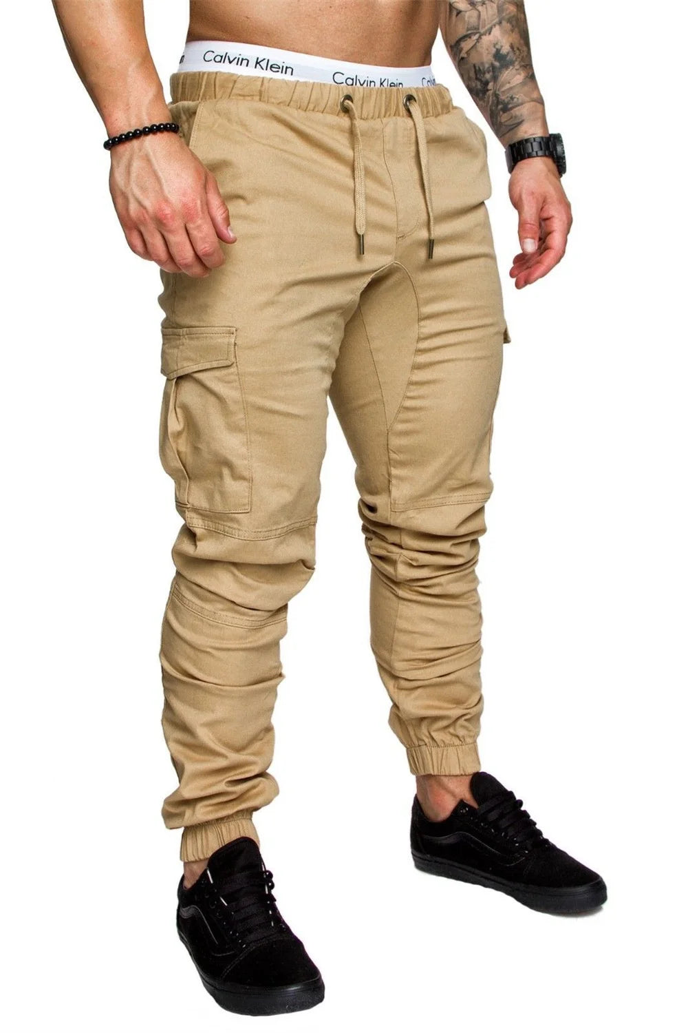 Nouveau outillage pantalon multi-poches pantalon Cargo homme tissu tissé décontracté Style Safari Joggers hommes