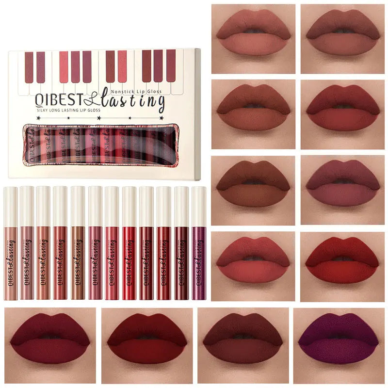 6-12 PCS Lipstick Set Make-up for women Waterproof Long lasting Cosmetics Korean makeup Matte lipstick