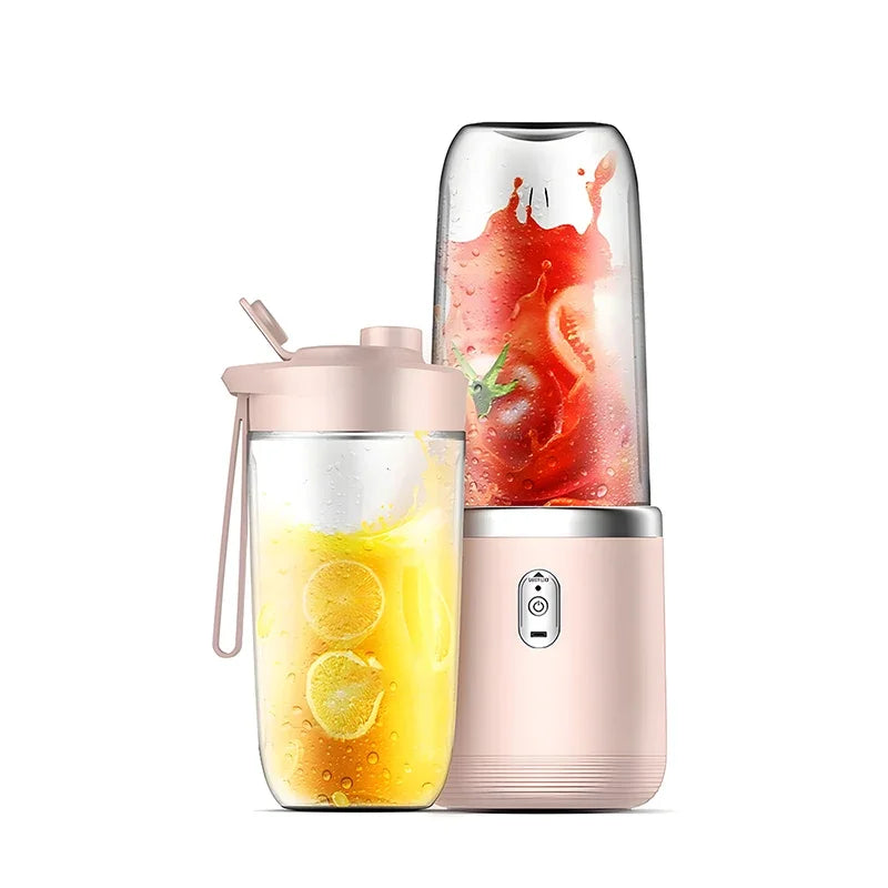 Presse-agrumes électrique Portable 400ml, presse-fruits, chargeur USB, citron, Orange, tasse de jus de fruits, mélangeur de Smoothie, 2 tasses