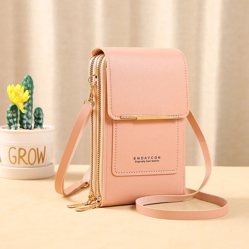 Buylor sac à main femme écran tactile sac à main pour téléphone portable sac à bandoulière femme pas cher petit portefeuille en cuir souple bandoulière сумка ж Dönusen