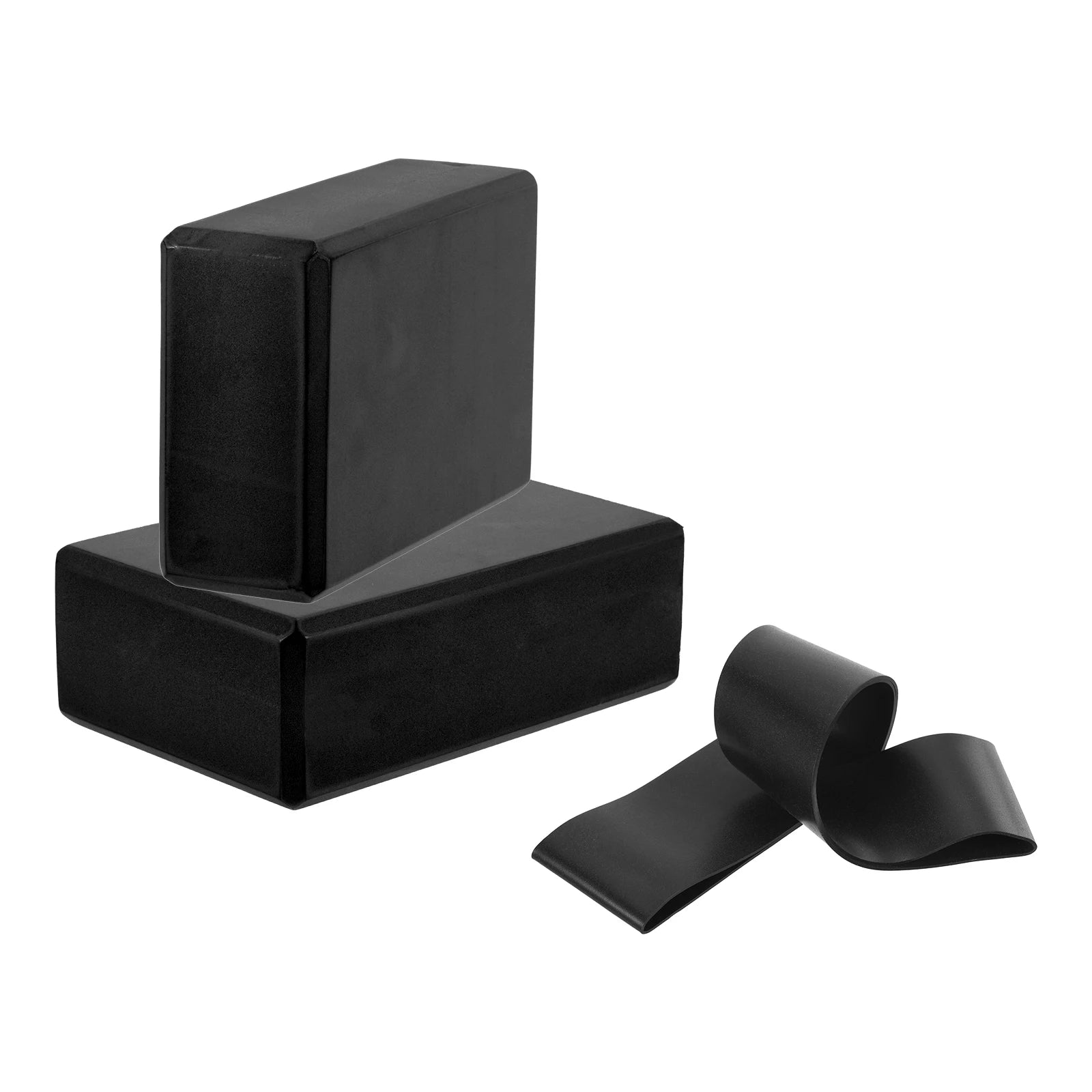 Blocs de construction de Yoga et 1 ensemble de bandes de résistance, Cubes, briques Pilates, tapis de renfort, équipement d'exercice à domicile, Fitness, 2 pièces