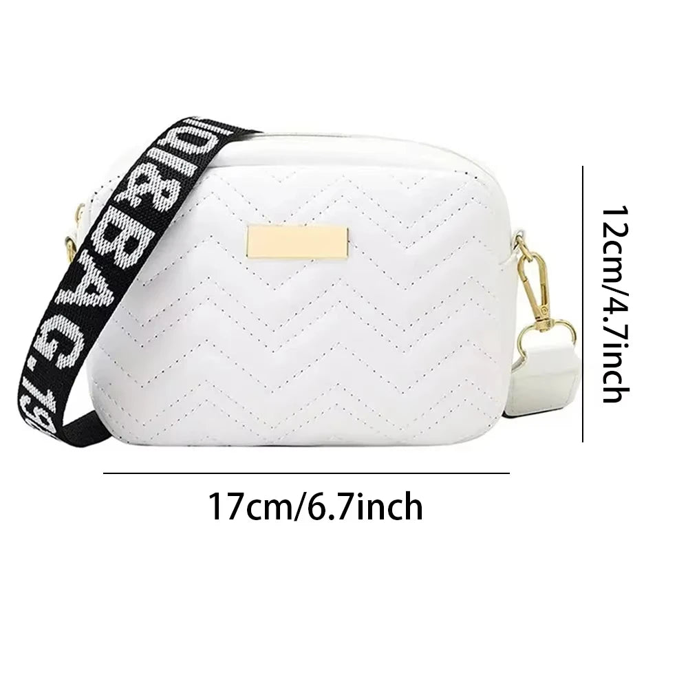 Sac messager avec broderie Lingge pour femme, sac à bandoulière pour femme, sac à bandoulière à la mode pour femme, initié à l'appareil photo, tendance, 1PC