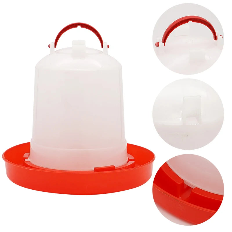 Distributeur d'eau automatique pour poulet, 1.5/2.5/4l, abreuvoir pour poussins, seau, outils agricoles, abreuvoir pour caille, abreuvoir pour oiseaux, alimentation pour volaille