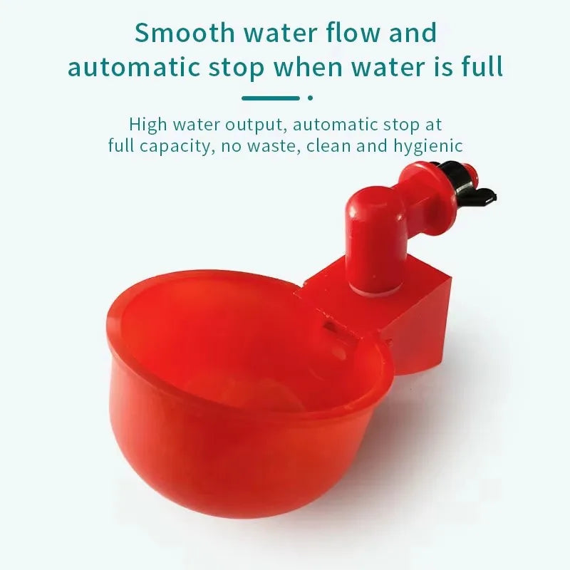 Gobelet à boire pour poulet, abreuvoir automatique, mangeoire pour poulet, abreuvoir en plastique pour volaille, mangeoire pour poussins, canard, oie, caille