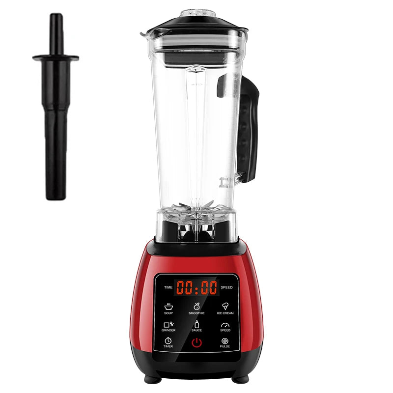Mixeur digital professionnel 3HP sans BPA 2 LItres avec touche tactile, robot de cuisine blender, mélangeur et presse-agrumes très puissant pour faire de délicieux smoothies glacés aux fruits avec bouton sensitif